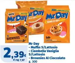 Sigma Mr Day -Muffin S/Lattosio, Ciambella Vaniglia S/Lattosio, Brownies Al Cioccolato offerta