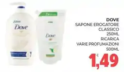 Eté Dove sapone erogatore classico ricarica offerta