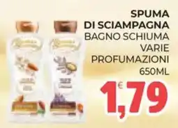 Eté Spuma di sciampagna bagno schiuma offerta