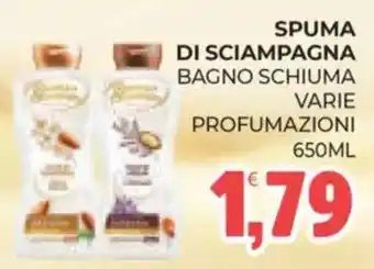 Eté Spuma di sciampagna bagno schiuma offerta