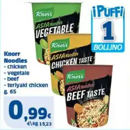 Sigma Knorr Noodles chicken, vegetale, beef, teriyaki chicken offerta