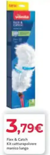 Eté Vileda Flex & Catch Kit catturapolvere manico lungo offerta