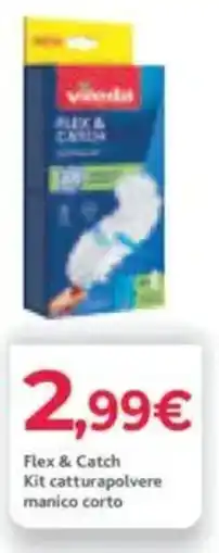 Eté Vileda Flex & Catch Kit catturapolvere manico corto offerta