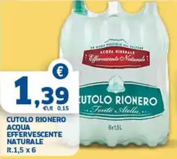 Sigma Cutolo rionero acqua effervescente naturale offerta