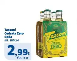 Sigma Tassoni Cedrata Zero Soda offerta