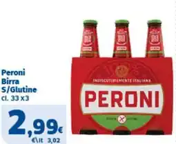 Sigma Peroni Birra S/Glutine offerta