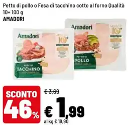 Iper La Grande Petto di pollo o Fesa di tacchino cotto al forno Qualità 10+ AMADORI offerta