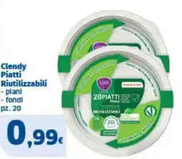 Sigma Clendy Piatti Riutilizzabili offerta