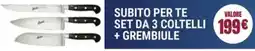 Trony Subito per te set da 3 coltelli + grembiule offerta