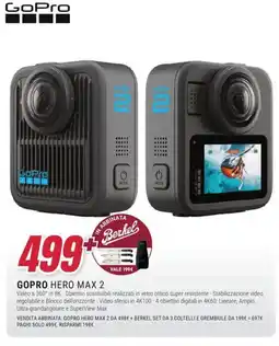 Trony Gopro hero max 2 offerta