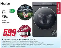 Trony HAIER LAVATRICE HW90B14367GTUIT offerta