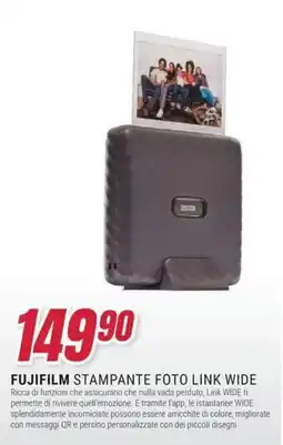 Trony Fujifilm stampante foto link wide offerta
