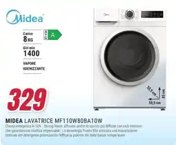 Trony MIDEA LAVATRICE MF110W80BA10W offerta