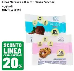 Iper La Grande Linea Merende e Biscotti Senza Zuccheri aggiunti NUVOLA ZERO offerta