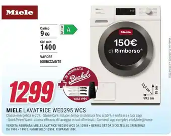 Trony MIELE LAVATRICE WED395 WCS offerta