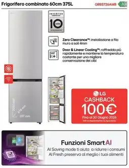 Trony LG Frigorifero combinato GBBS726AMBA offerta