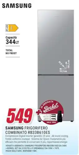 Trony SAMSUNG FRIGORIFERO COMBINATO RB33B610ES offerta