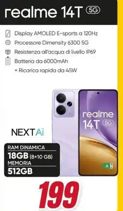 Trony realme 14T 5G offerta