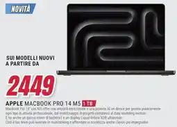 Trony APPLE MACBOOK PRO 14 M5 1 TB offerta