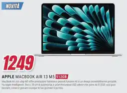 Trony APPLE MACBOOK AIR 13 M5 512GB offerta