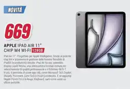 Trony APPLE IPAD AIR 11" CHIP M4 WI-FI 128GB offerta