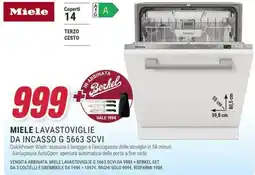 Trony MIELE LAVASTOVIGLIE DA INCASSO G 5663 SCVI offerta
