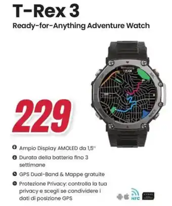 Trony amazfit T-Rex 3 offerta