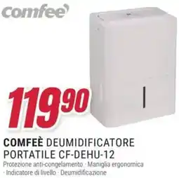 Trony COMFEÈ DEUMIDIFICATORE PORTATILE CF-DEHU-12 offerta