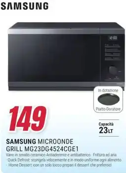 Trony SAMSUNG MICROONDE GRILL MG23DG4524CGE1 offerta