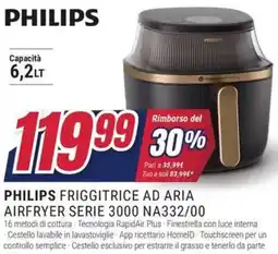 Trony PHILIPS FRIGGITRICE AD ARIA AIRFRYER SERIE 3000 NA332/00 offerta