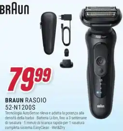 Trony BRAUN RASOI0 52-N1200S offerta