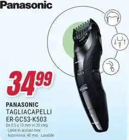 Trony PANASONIC TAGLIACAPELLI ER-GC53-K503 offerta