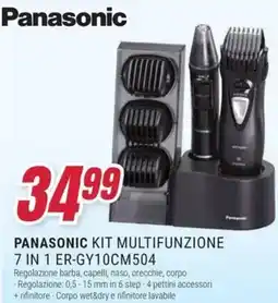 Trony PANASONIC KIT MULTIFUNZIONE 7 IN 1 ER-GY10CM504 offerta