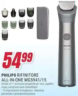 Trony PHILIPS RIFINITORE ALL-IN-ONE MG5941/15 offerta