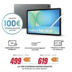 Trony SAMSUNG Galaxy Tab S10 FE offerta