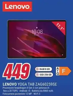 Trony LENOVO YOGA TAB ZAG60259SE offerta