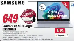 Trony SAMSUNG Galaxy Book 4 Edge offerta