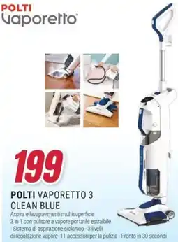 Trony POLTI VAPORETTO 3 CLEAN BLUE offerta