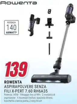 Trony ROWENTA ASPIRAPOLVERE SENZA FILI X-PERT 7.60 RH6A35 offerta