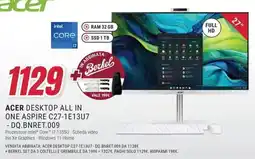 Trony ACER DESKTOP ALL IN ONE ASPIRE C27-1E13U7 -DQ.BNRET.009 offerta