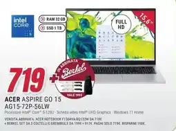 Trony ACER ASPIRE GO 15 AG15-72P-56LW offerta