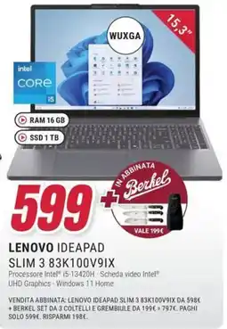 Trony LENOVO IDEAPAD SLIM 3 83K100V9IX offerta