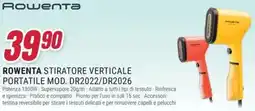 Trony ROWENTA STIRATORE VERTICALE PORTATILE MOD. DR2022/DR2026 offerta