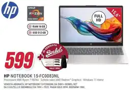 Trony HP NOTEBOOK 15-FC0083NL offerta