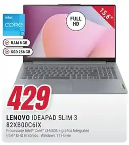 Trony LENOVO IDEAPAD SLIM 3 82XB00C6IX offerta