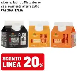 Iper La Grande Albume, Tuorlo o Misto d'uovo da allevamento a terra CASCINA ITALIA offerta