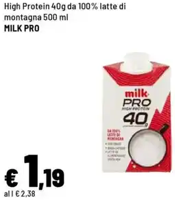 Iper La Grande High Protein 40g da 100% latte di montagna MILK PRO offerta