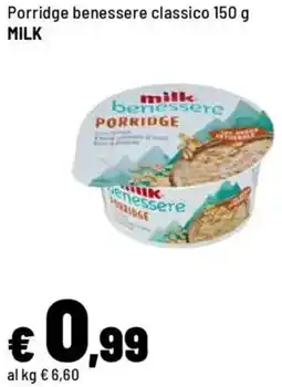 Iper La Grande Porridge benessere classico MILK offerta
