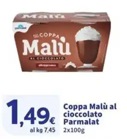 Sigma Coppa Malù al cioccolato Parmalat offerta