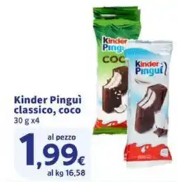 Sigma Kinder Pinguì classico, coco offerta
